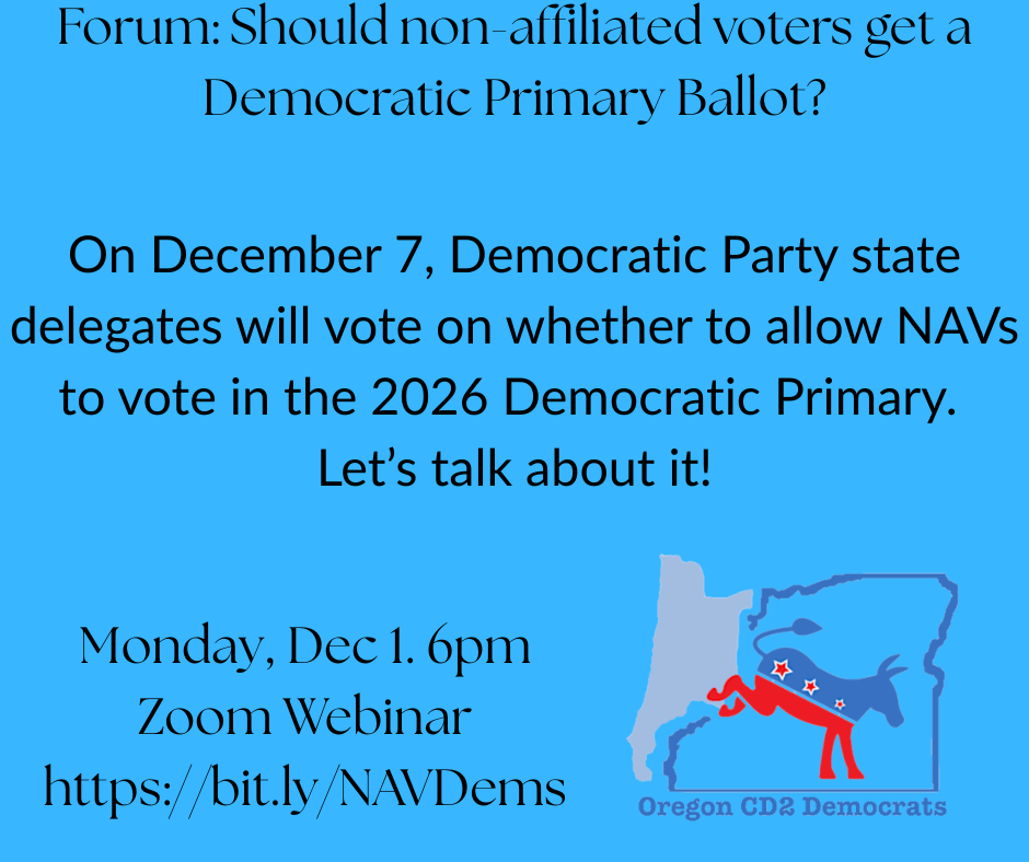 Vote happening Dec 7: Should Democrats open their&nbsp;primary?